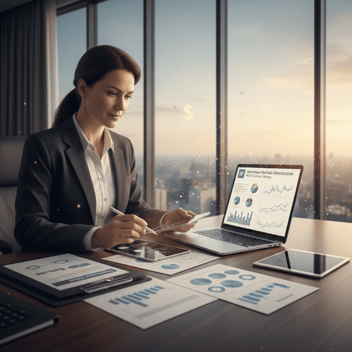 Person analyzing financial data for a 401(k) rollover to maximize retirement growth and avoid taxes.