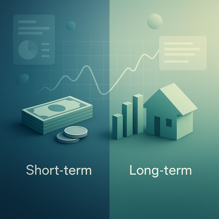 balancing short- and long-term investments strategy for portfolio optimization and risk management in finance sector